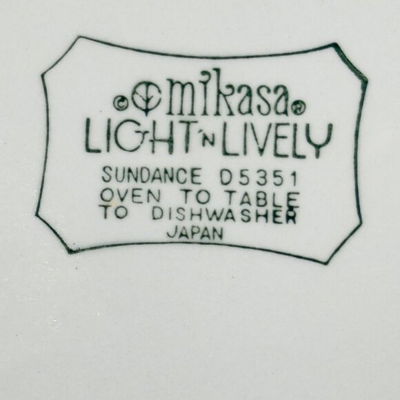 Mikasa Light N Lively Dinnerware Set Sundance D5351 3 Pieces Vintage 1970 - Picture 14 of 16